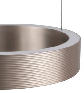 Brilliant LED viseća svjetiljka Axion, crna/smeđa, duljina 32 cm, CCT, prigušiva, Crno, Dnevni boravak/blagovaonica, Metal