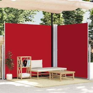 Uvlačiva bočna tenda crvena 220 x 600 cm - Crvena / 220 x 600 cm