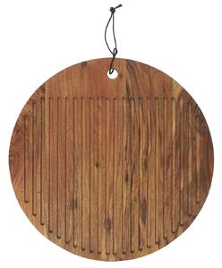 Drvena okrugla daska s utorima OILED ACACIA WOOD