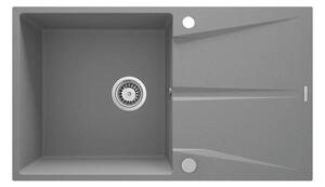 Deante ZRC_S11A - Kuhinjski sudoper CORIO 50x86 cm granit/metalno siva
