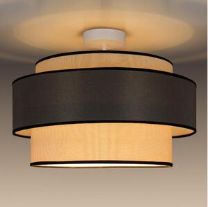 Nadgradni luster GRACE 1xE27/60W/230V krem/siva