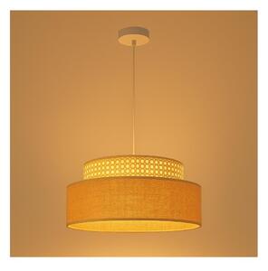 Luster na sajli BOHO 1xE27/60W/230V pr. 40 cm ratan