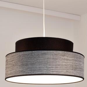 Luster na sajli GRACE 1xE27/60W/230V crna/siva