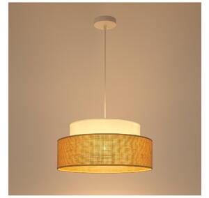 Luster na sajli BOHO 1xE27/60W/230V bijela/bež