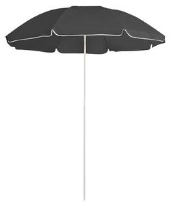 Vrtni suncobran s čeličnim stupom 180 cm antracit - Antracitno siva / 180 cm