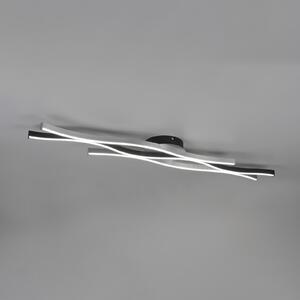 Trio Lighting Blaze LED stropna svjetiljka, CCT, prigušiva, aluminij, prigušiva, Metalik, Dnevni boravak/blagovaonica, Metal