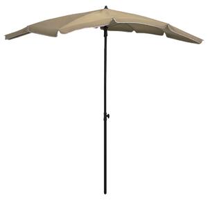 Vrtni suncobran sa stupom 200 x 130 cm smeđesivi - Tupe / N/A
