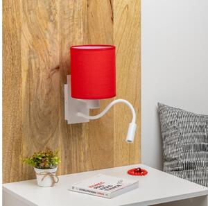 Brilagi - LED Zidna lampa NUBILA 1xE27/25W/230V + LED/3W bijela/crvena