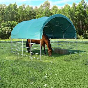Šator za stoku PVC 3,7 x 3,7 m zeleni - Zelena