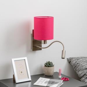 Brilagi - LED Zidna lampa NUBILA 1xE27/25W/230V + LED/3W krom/ružičasta