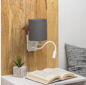 Brilagi - LED Zidna lampa NUBILA 1xE27/25W/230V + LED/3W bijela/antracit
