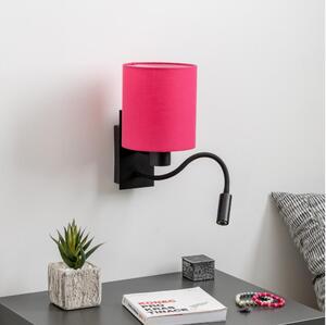 Brilagi - LED Zidna lampa NUBILA 1xE27/25W/230V + LED/3W crna/ružičasta