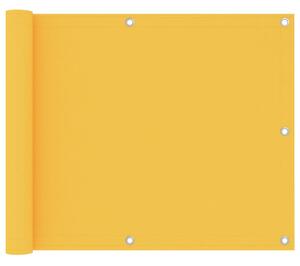 Balkonski zastor žuti 75 x 600 cm od tkanine Oxford - Žuta / 75 x 600 cm