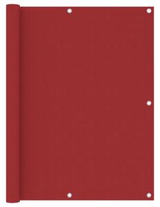 Balkonski zastor crveni 120 x 500 cm od tkanine Oxford - Crvena / 120 x 500 cm