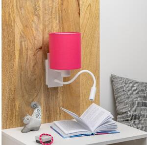 Brilagi - LED Zidna lampa NUBILA 1xE27/25W/230V + LED/3W bijela/ružičasta