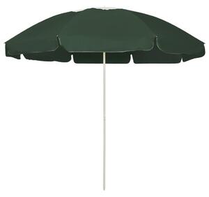 Suncobran za plažu zeleni 240 cm - Zelena / 240 cm