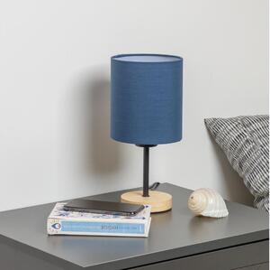 Brilagi - Stolna lampa NUBILA WOOD 1xE27/25W/230V hrast/tamno plava