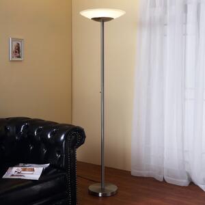 Lindby LED podna lampa Ragna, nikal, metal, prigušivanje
