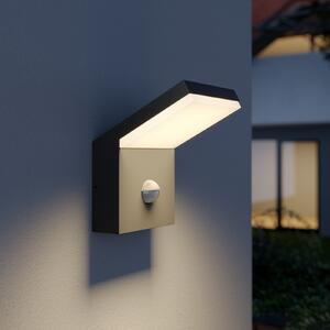 Arcchio LED vanjska zidna svjetiljka Yolena, senzor, antracit, aluminij