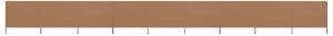 Vjetrobran s 9 panela od tkanine 1200 x 120 cm smeđe-sivi - Tupe / 1200 x 120 cm