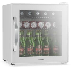 Klarstein Hladnjak za pića Beersafe sa staklenim zrcalnim vratima | 44 x 48 cm | 47 litara | 85 W | Bijela
