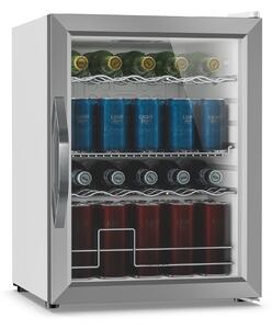 Klarstein Hladnjak za pića Beersafe sa staklenim vratima | 64 x 48 cm | 60 litara | 85 W | Srebrno/bijela