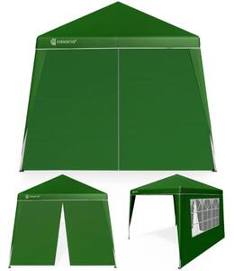 Party šator / paviljon CAPRI PLUS s 2 bočne stranice, 3×3 m, zeleni Casaria