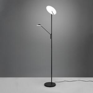 LED podna lampa Brantford lampa za čitanje crna mat
