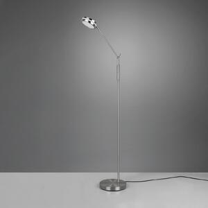 Franklin LED podna lampa, senzorski dimer, mat nikal
