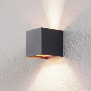 Arcchio zidna lampa Zuzana, set 2 kom, crno-zlatna, G9, 10 cm