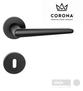 Kvaka Corona® Arrow R crna <span>ključ, cilindar ili wc</span> Wc