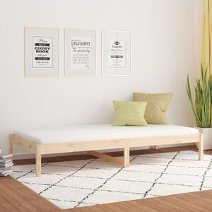 Dnevni krevet 90 x 190 cm mali masivna borovina - Smeđa / 90 x 190 cm