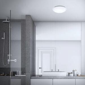 Briloner LED senzorska stropna svjetiljka Elipso IP44 4,000K Ø28cm, Bijela, kupaonica, Plastika