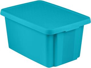 Plava kutija za pohranu s poklopcem Curver Essentials, 45 l