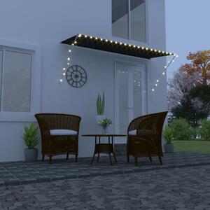 Tenda na uvlačenje s LED svjetlima 300 x 150 cm antracit - Antracitno siva / 300 x 150 cm