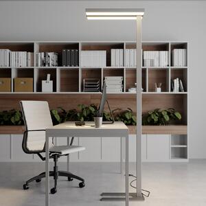 Arcchio LED podna lampa Logan Basic, set 2 kom, srebrna, 6000 lm