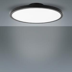 LIGHTME LED stropna svjetiljka Aqua Ø 30,2 cm crna, Crno, kupaonica, Metal