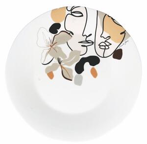 Keramički tanjur za posluživanje Villa d'Este Face to Grey, ø 35 cm