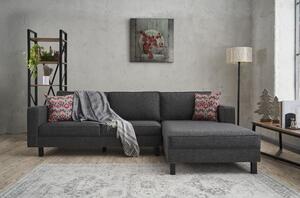 Atelier Del Sofa Kutna garnitura KALE LINEN, desna, antracit, Kale Linen Right - Anthracite