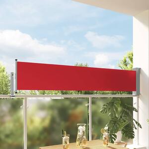 Uvlačiva bočna tenda za terasu 60 x 300 cm crvena - Crvena / 60 x 300 cm