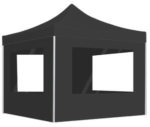 Profesionalni sklopivi šator za zabave 3 x 3 m antracit - Antracitno siva / 3 x 3 m