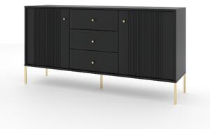 Zondo.hr Komoda Isae 2D3S (crna + zlatna). 1154784