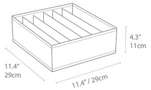 Sivi organizator ladica s pretincima Bigso Box of Sweden Drawer, 29 x 11 cm