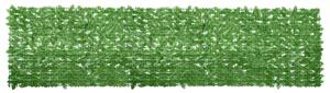 Balkonski zastor sa zelenim lišćem 400 x 100 cm - Zelena / 400 x 100 cm