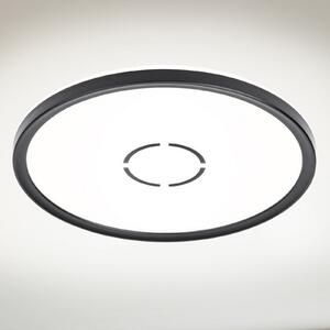 LED stropna svjetiljka Free, Ø 29 cm, crna