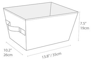 Bež košara za pohranu Bigso Box of Sweden Tap, 26 x 19 cm