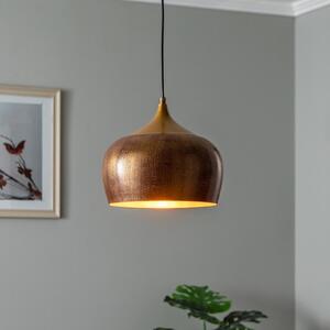 Opviq Berceste 211-S viseća svjetiljka Ø30cm zlatna, prigušiva, Zlato / mjed, Dnevni boravak/blagovaonica, Metal