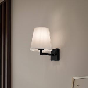 Opviq Zidna lampa profil 4659, crna, bijelo platno sjenilo, prigušiva, Crno, Dnevni boravak/blagovaonica, Tkanina / tekstil