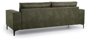 Zelena sofa od imitacije kože 224 cm Copenhagen – Scandic
