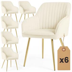 Set blagovaonskih stolica (6 kom.) Foraccia (krem)